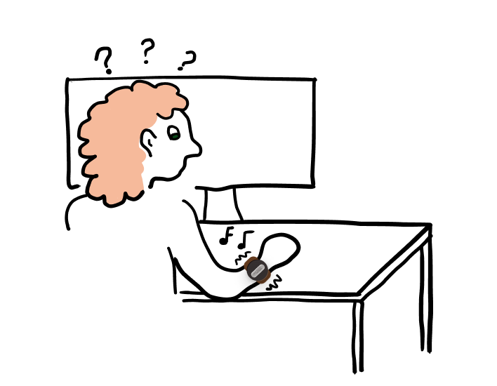 Illustration of being interrupted by a notification