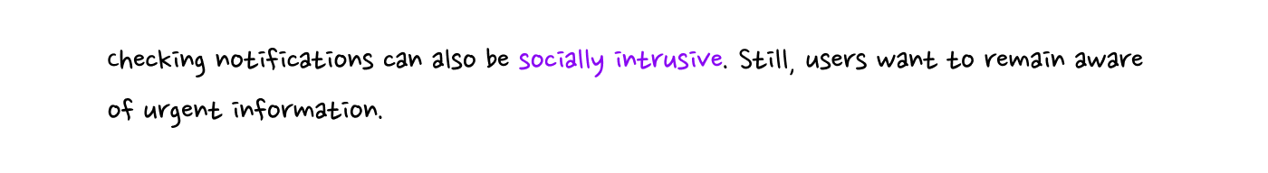 Notifications can cause social disruption - Text